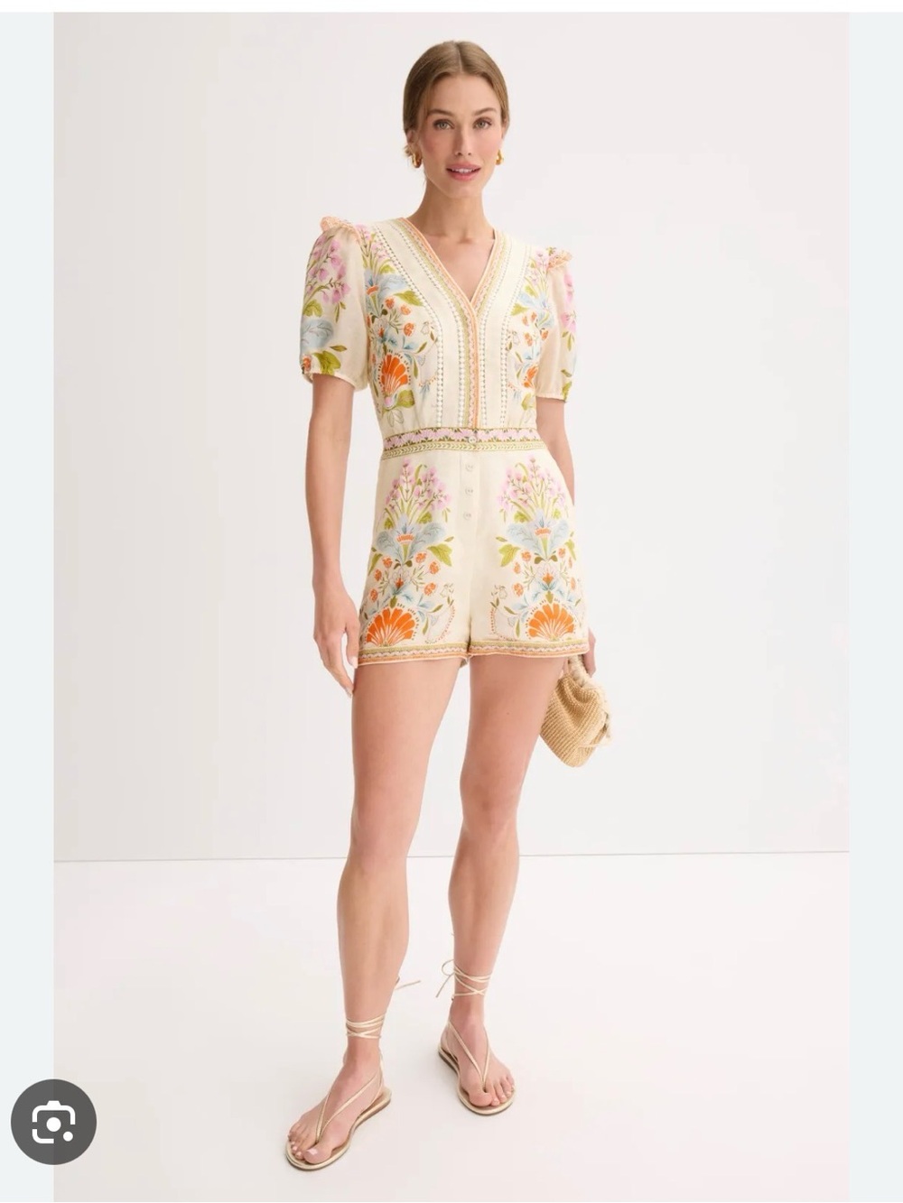 Caballero Dany Vintage Floral Romper